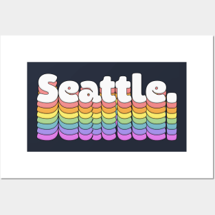 Seattle \\// Retro Typography Design Posters and Art